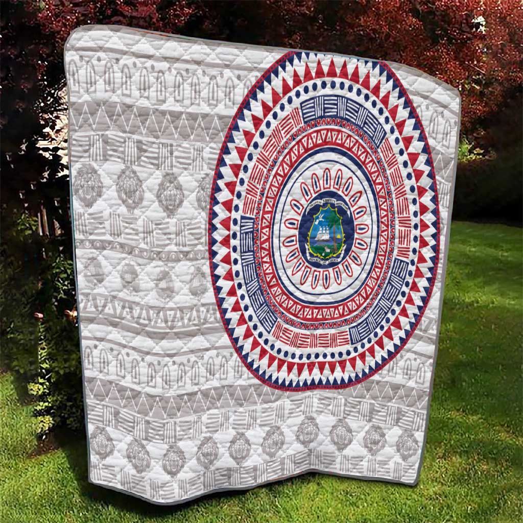 Liberia African Tribal Pattern Quilt Chest Arm Tattoo