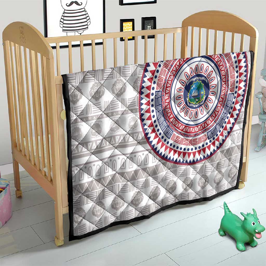 Liberia African Tribal Pattern Quilt Chest Arm Tattoo