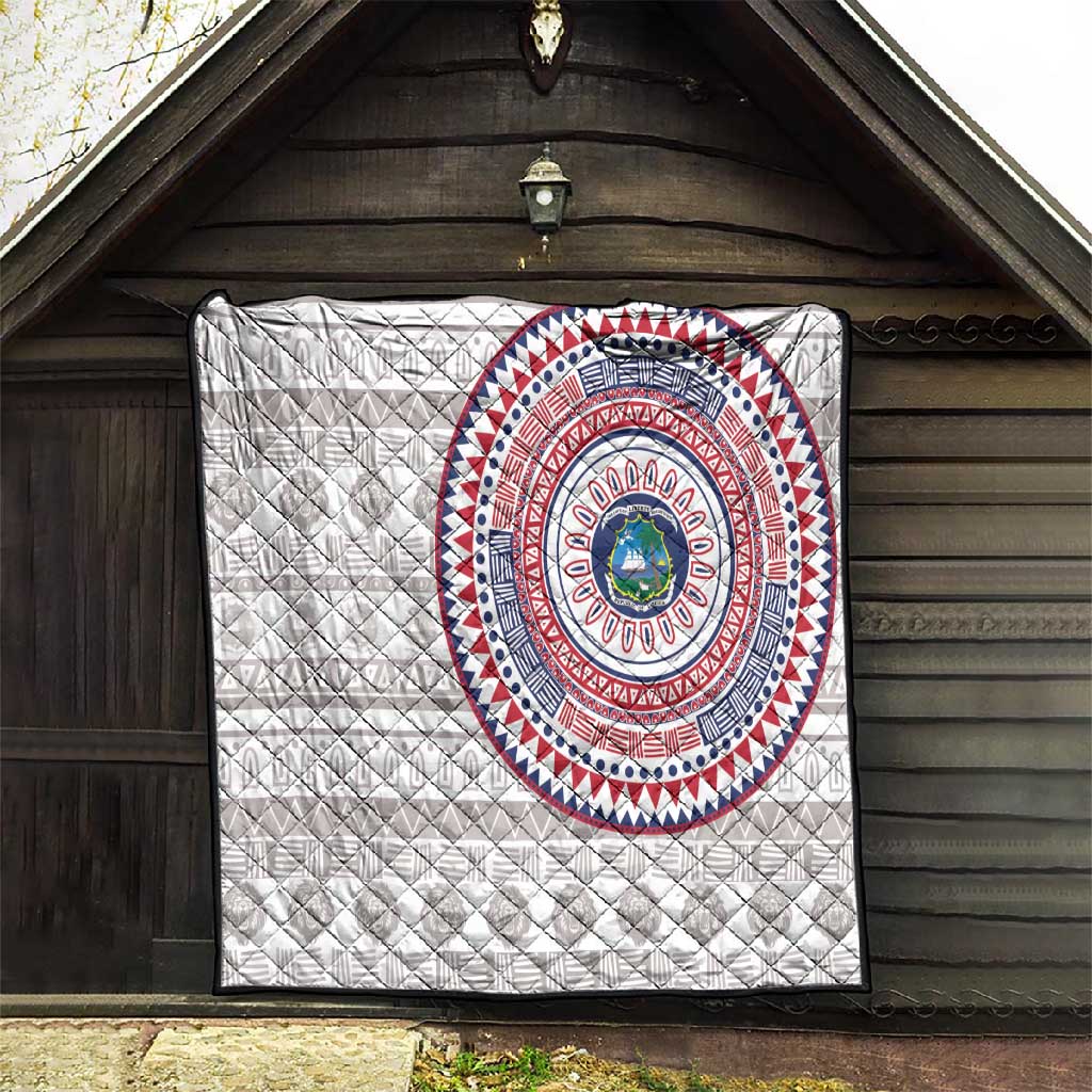 Liberia African Tribal Pattern Quilt Chest Arm Tattoo