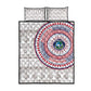 Liberia African Tribal Pattern Quilt Bed Set Chest Arm Tattoo