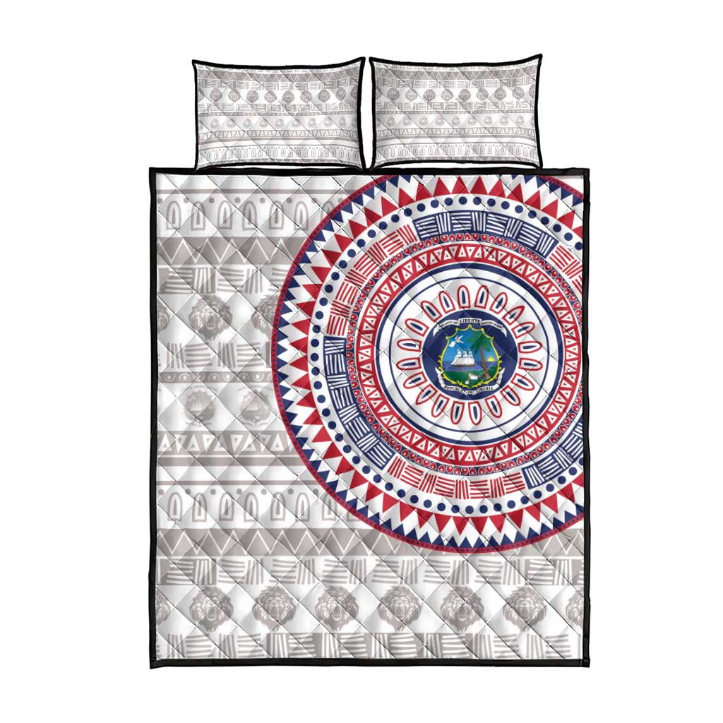 Liberia African Tribal Pattern Quilt Bed Set Chest Arm Tattoo