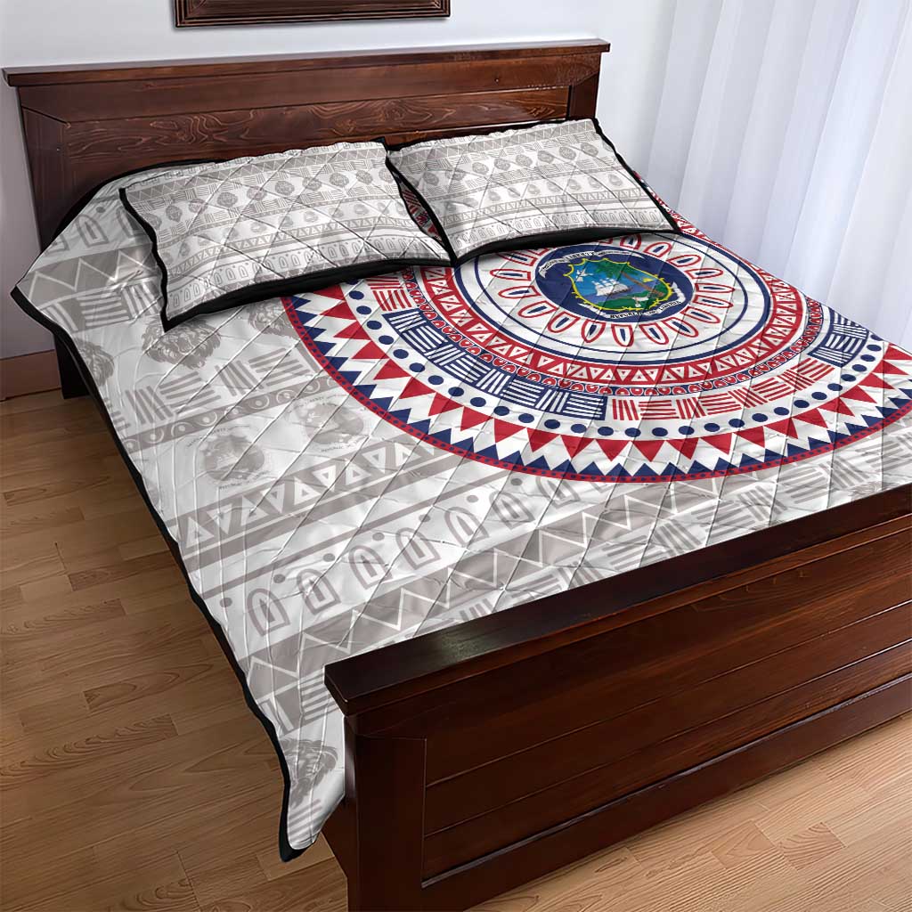 Liberia African Tribal Pattern Quilt Bed Set Chest Arm Tattoo