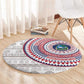 Liberia African Tribal Pattern Round Carpet Chest Arm Tattoo