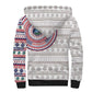 Liberia African Tribal Pattern Sherpa Hoodie Chest Arm Tattoo
