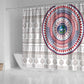 Liberia African Tribal Pattern Shower Curtain Chest Arm Tattoo