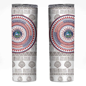 Liberia African Tribal Pattern Skinny Tumbler Chest Arm Tattoo