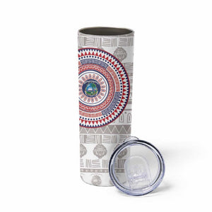 Liberia African Tribal Pattern Skinny Tumbler Chest Arm Tattoo