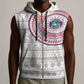 Liberia African Tribal Pattern Sleeveless Zip Hoodie Chest Arm Tattoo - African Pride