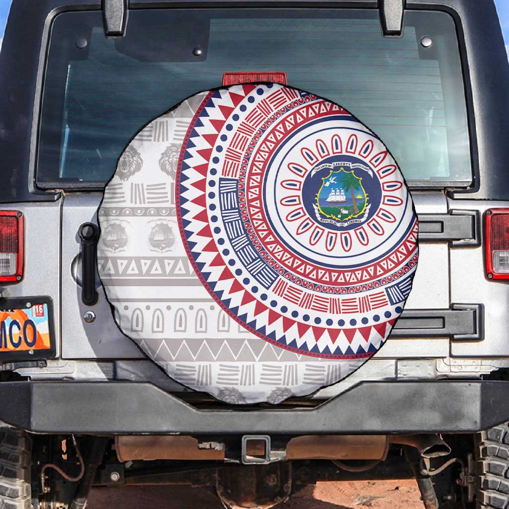 Liberia African Tribal Pattern Spare Tire Cover Chest Arm Tattoo