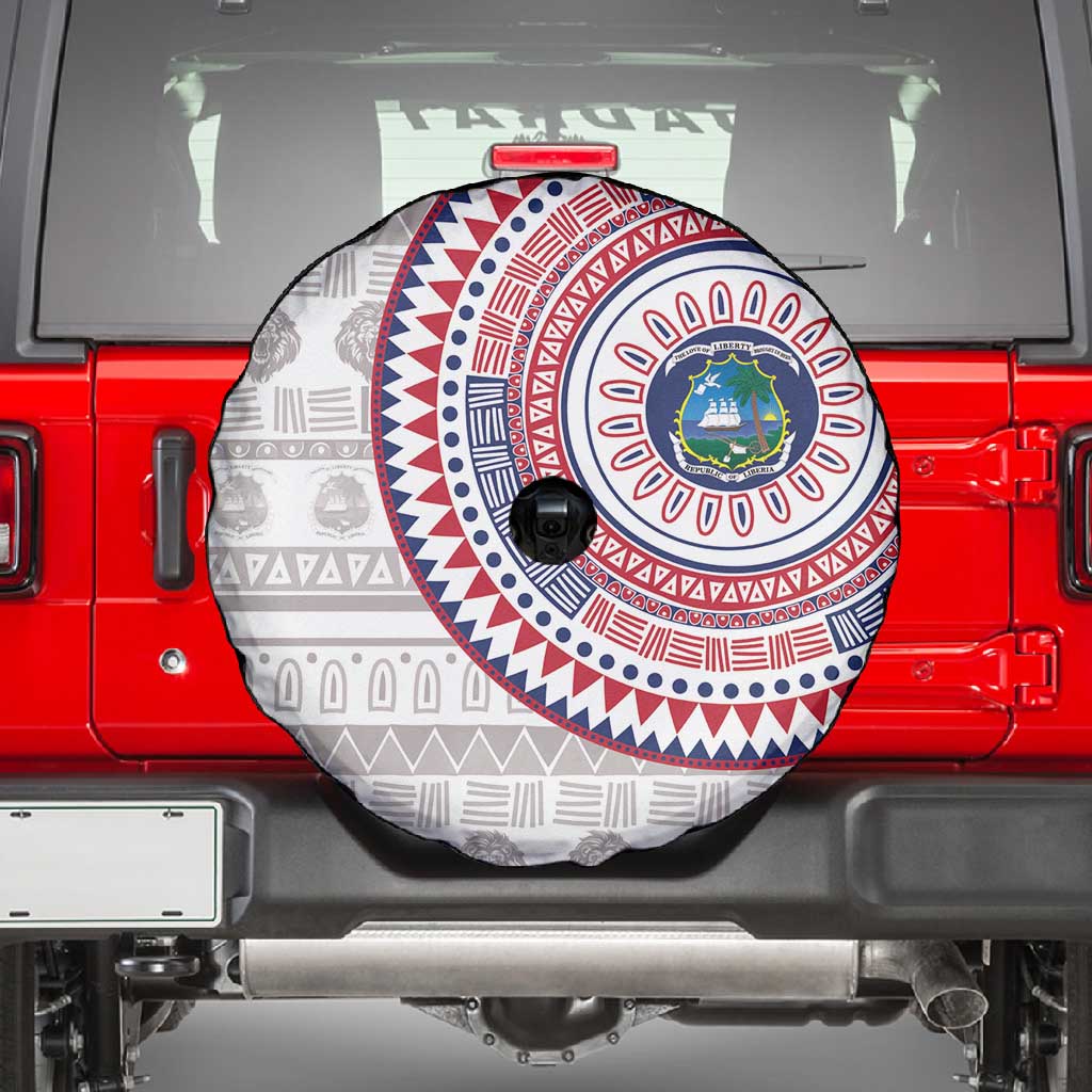 Liberia African Tribal Pattern Spare Tire Cover Chest Arm Tattoo