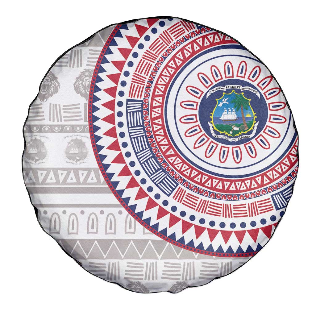 Liberia African Tribal Pattern Spare Tire Cover Chest Arm Tattoo