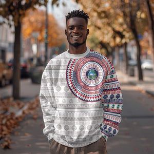 Liberia African Tribal Pattern Sweatshirt Chest Arm Tattoo