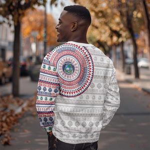 Liberia African Tribal Pattern Sweatshirt Chest Arm Tattoo