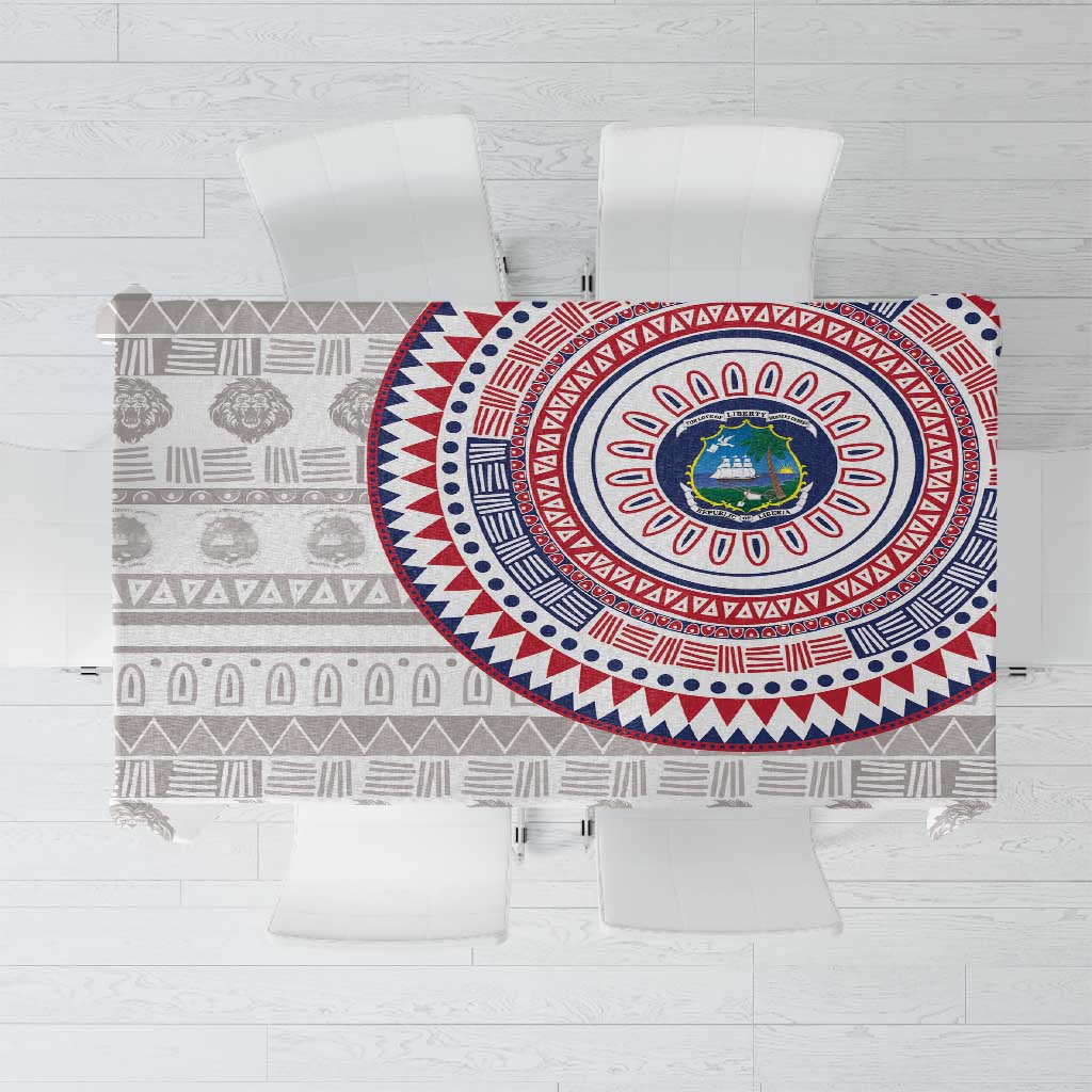 Liberia African Tribal Pattern Tablecloth Chest Arm Tattoo