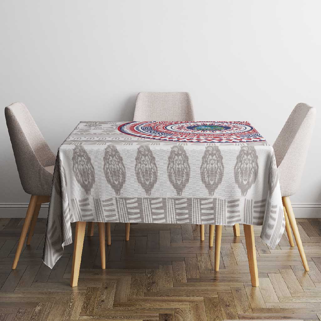 Liberia African Tribal Pattern Tablecloth Chest Arm Tattoo