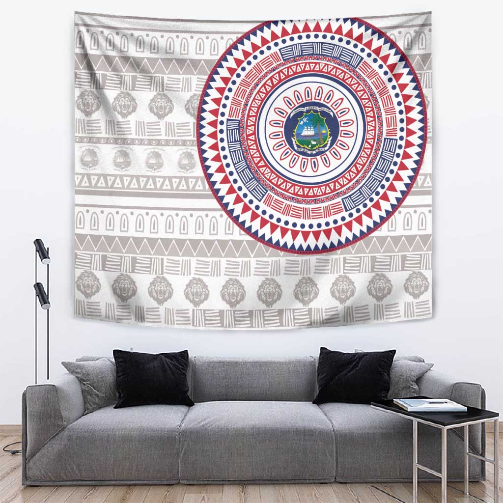 Liberia African Tribal Pattern Tapestry Chest Arm Tattoo