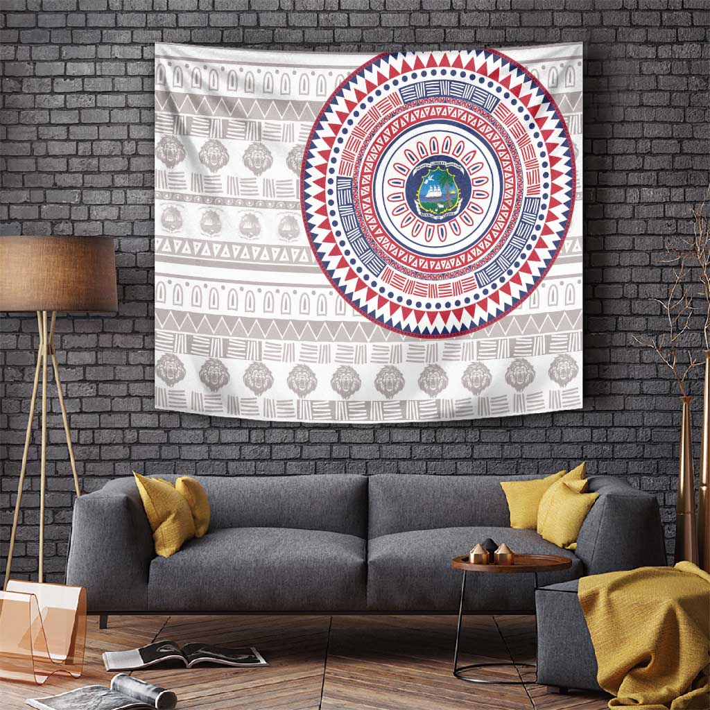 Liberia African Tribal Pattern Tapestry Chest Arm Tattoo