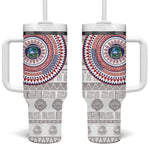 Liberia African Tribal Pattern Tumbler With Handle Chest Arm Tattoo