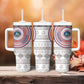 Liberia African Tribal Pattern Tumbler With Handle Chest Arm Tattoo