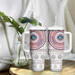 Liberia African Tribal Pattern Tumbler With Handle Chest Arm Tattoo