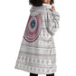 Liberia African Tribal Pattern Wearable Blanket Hoodie Chest Arm Tattoo