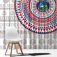 Liberia African Tribal Pattern Window Curtain Chest Arm Tattoo