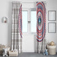 Liberia African Tribal Pattern Window Curtain Chest Arm Tattoo