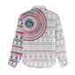 Liberia African Tribal Pattern Women Casual Shirt Chest Arm Tattoo