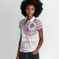 Liberia African Tribal Pattern Women Polo Shirt Chest Arm Tattoo