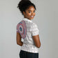 Liberia African Tribal Pattern Women Polo Shirt Chest Arm Tattoo