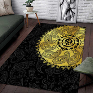 Eritrea African Tribal Mix Paisley Pattern Area Rug Chest Arm Tattoo