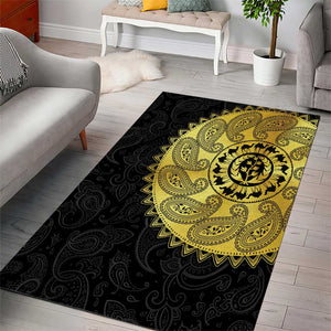 Eritrea African Tribal Mix Paisley Pattern Area Rug Chest Arm Tattoo