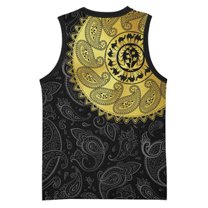 Eritrea African Tribal Mix Paisley Pattern Basketball Jersey Chest Arm Tattoo - African Pride