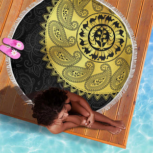 Eritrea African Tribal Mix Paisley Pattern Beach Blanket Chest Arm Tattoo