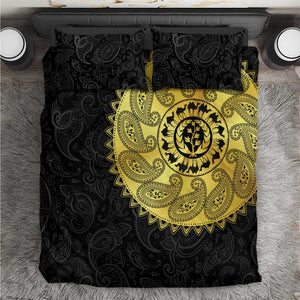 Eritrea African Tribal Mix Paisley Pattern Bedding Set Chest Arm Tattoo