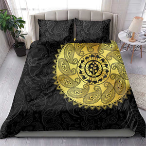 Eritrea African Tribal Mix Paisley Pattern Bedding Set Chest Arm Tattoo