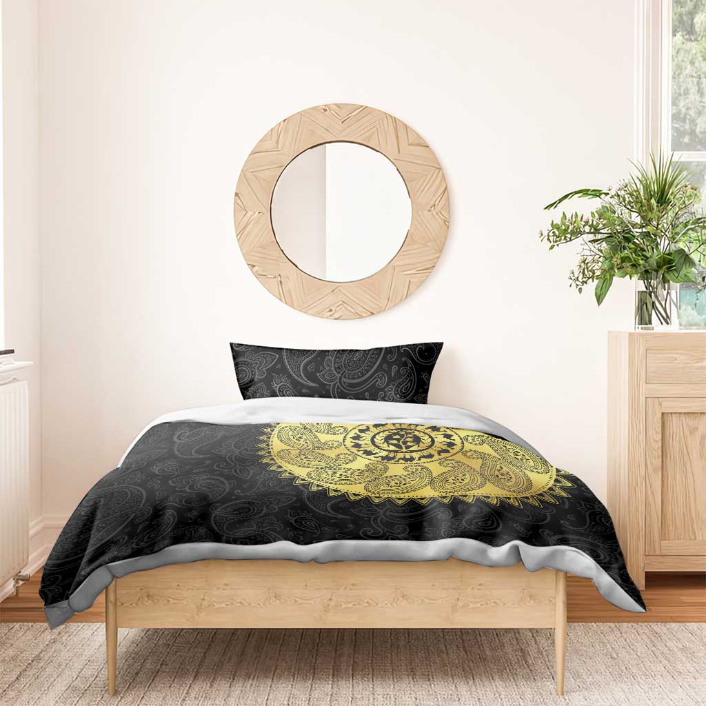 Eritrea African Tribal Mix Paisley Pattern Bedding Set Chest Arm Tattoo
