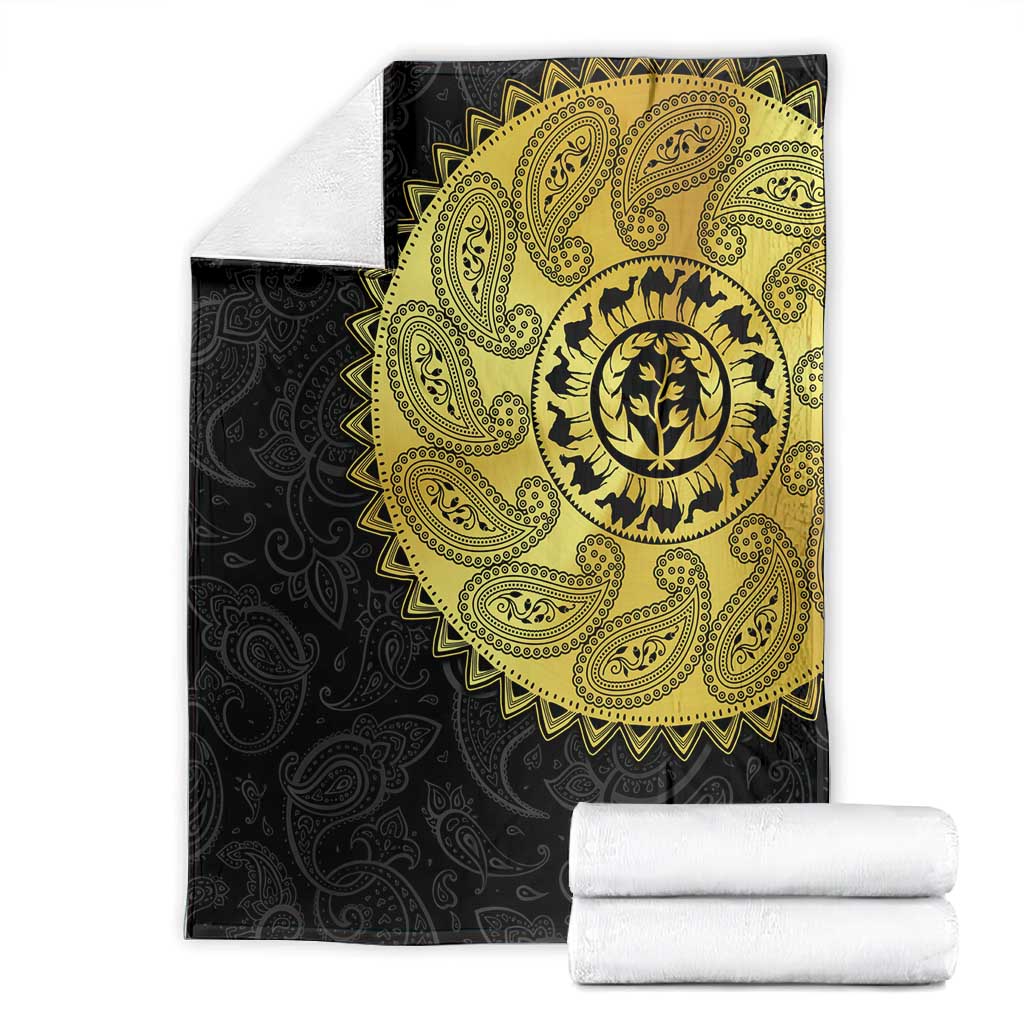 Eritrea African Tribal Mix Paisley Pattern Blanket Chest Arm Tattoo