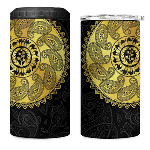 Eritrea African Tribal Mix Paisley Pattern 4 in 1 Can Cooler Tumbler Chest Arm Tattoo