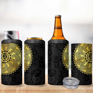 Eritrea African Tribal Mix Paisley Pattern 4 in 1 Can Cooler Tumbler Chest Arm Tattoo