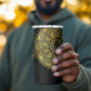 Eritrea African Tribal Mix Paisley Pattern 4 in 1 Can Cooler Tumbler Chest Arm Tattoo