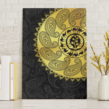 Eritrea African Tribal Mix Paisley Pattern Canvas Wall Art Chest Arm Tattoo