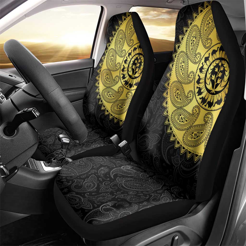 Eritrea African Tribal Mix Paisley Pattern Car Seat Cover Chest Arm Tattoo
