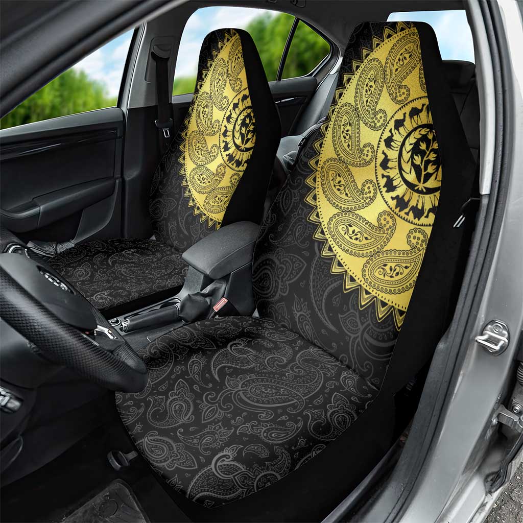 Eritrea African Tribal Mix Paisley Pattern Car Seat Cover Chest Arm Tattoo
