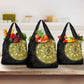 Eritrea African Tribal Mix Paisley Pattern Grocery Bag Chest Arm Tattoo
