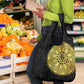 Eritrea African Tribal Mix Paisley Pattern Grocery Bag Chest Arm Tattoo