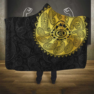 Eritrea African Tribal Mix Paisley Pattern Hooded Blanket Chest Arm Tattoo