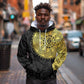 Eritrea African Tribal Mix Paisley Pattern Hoodie Chest Arm Tattoo