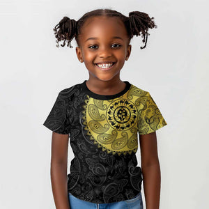 Eritrea African Tribal Mix Paisley Pattern Kid T shirt Chest Arm Tattoo