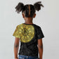Eritrea African Tribal Mix Paisley Pattern Kid T shirt Chest Arm Tattoo